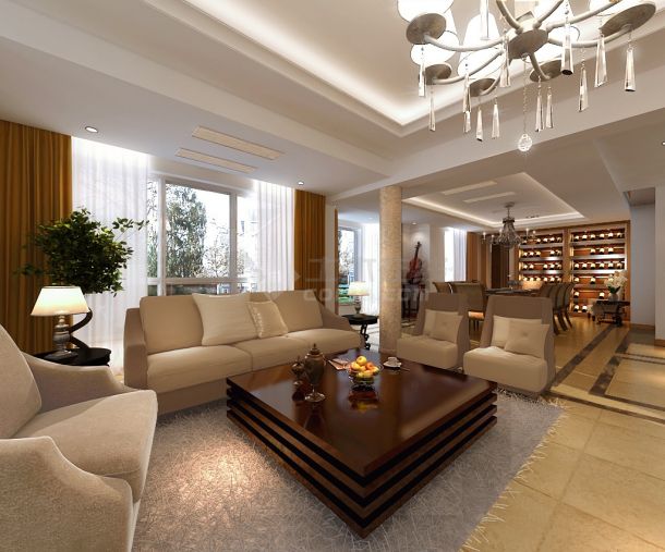 現代時尚二層別墅室內裝修設計 從CAD施工圖到實景效果